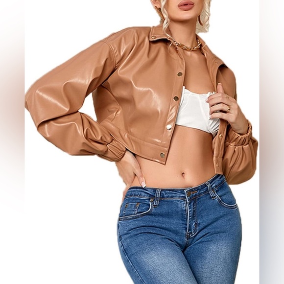 n:PHILANTHROPY Women's  Faux Leather Aurora-Jacket - Picture 1 of 7